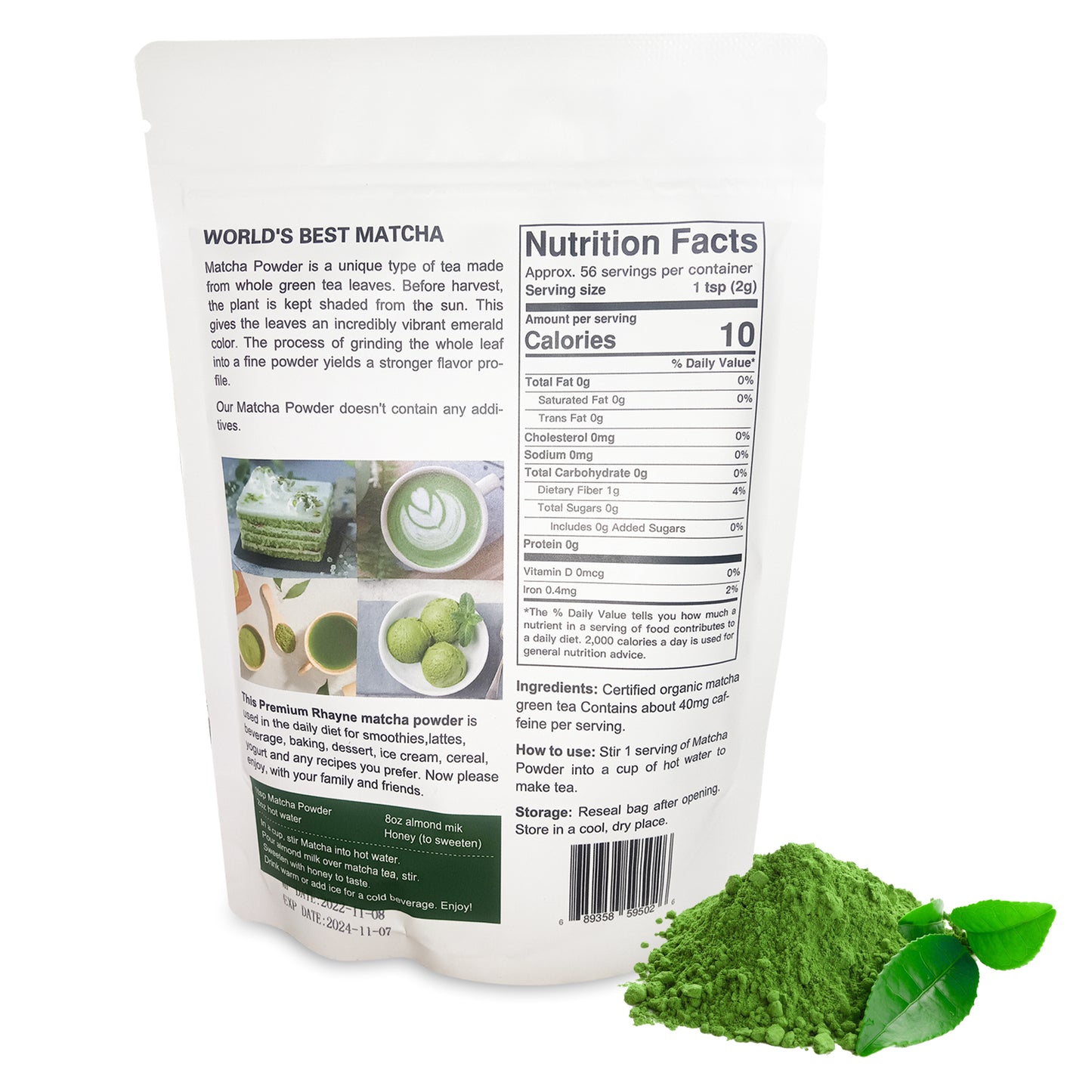 Matcha Green tea organic powder